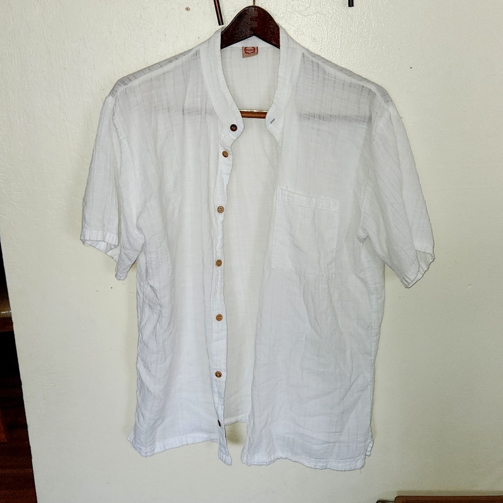 NWOT Boomil Lightweight Cotton Summer Short Sleeve Shirt